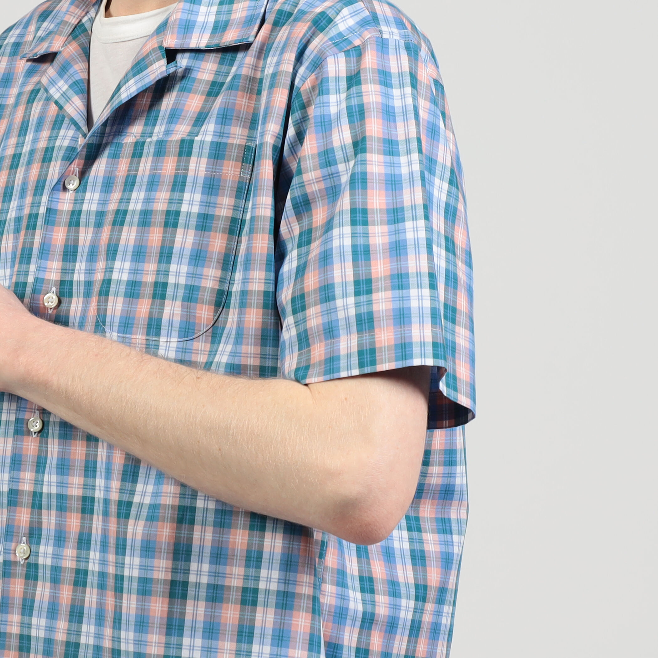別注】INDIVIDUALIZED SHIRTS コットン キャンプカラーシャツ