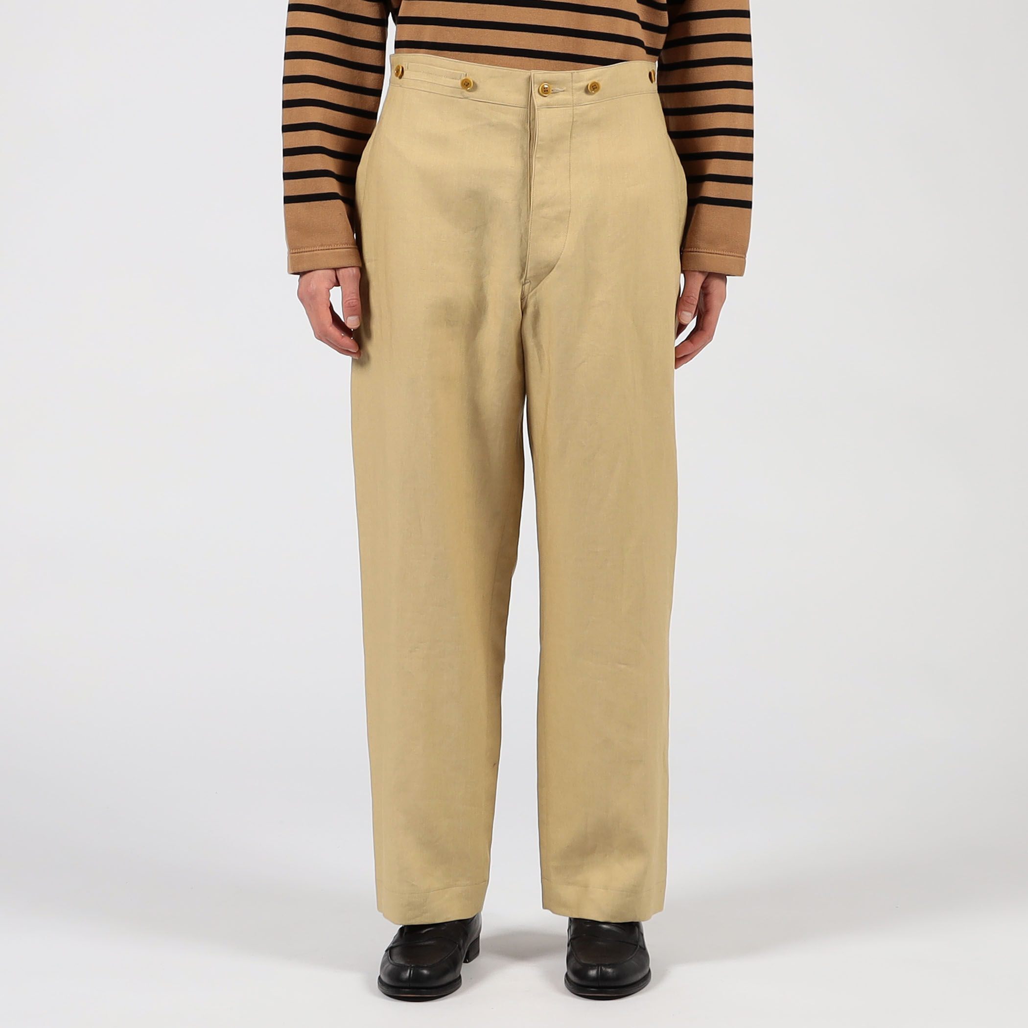 MAATEE&SONS FRENCH WORK PANTS LINEN CAMBUS リネンパンツ