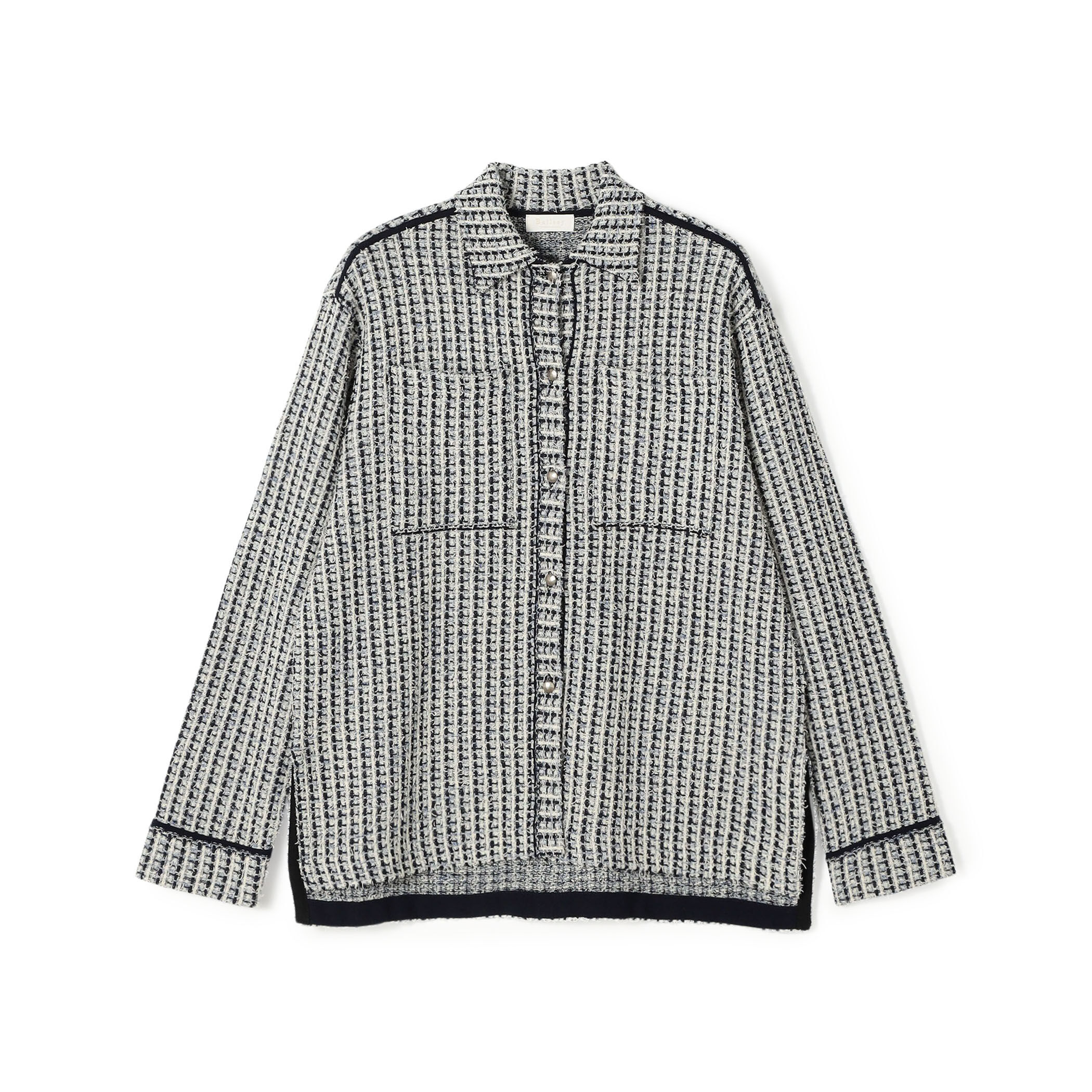 ミックスツイード シャツブルゾン｜トゥモローランド 公式通販