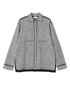 ミックスツイード シャツブルゾン