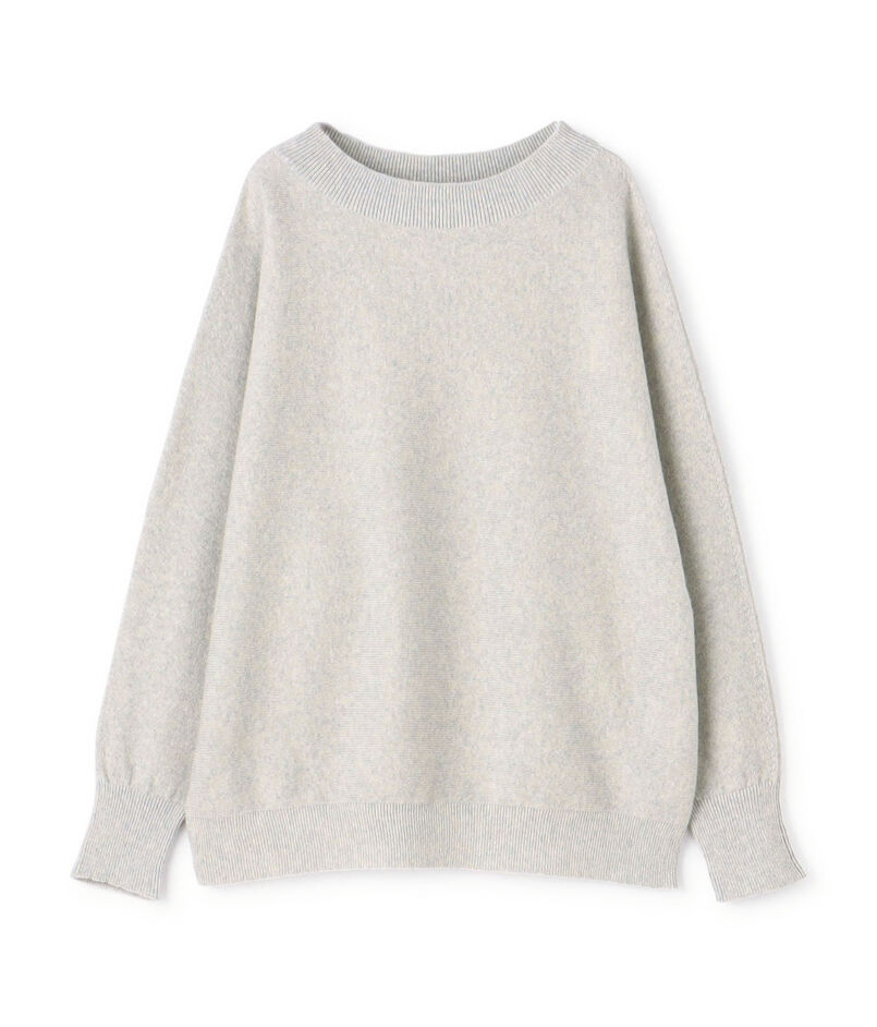 ラムズウール ボートネックプルオーバー