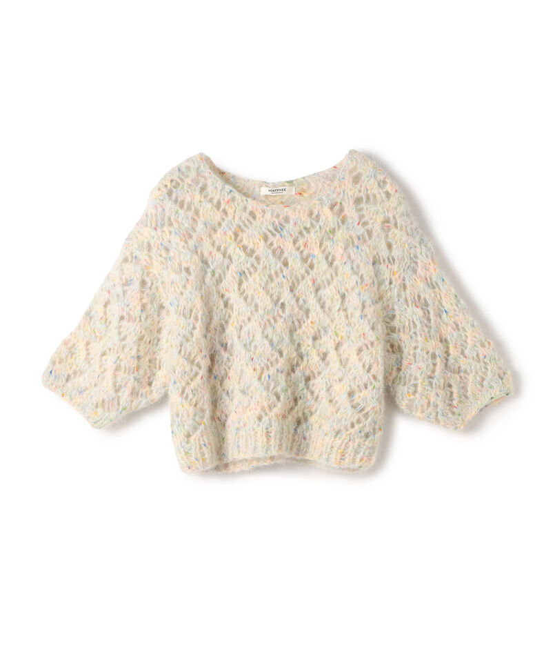 カラーハンドハーフスリーブプルオーバー