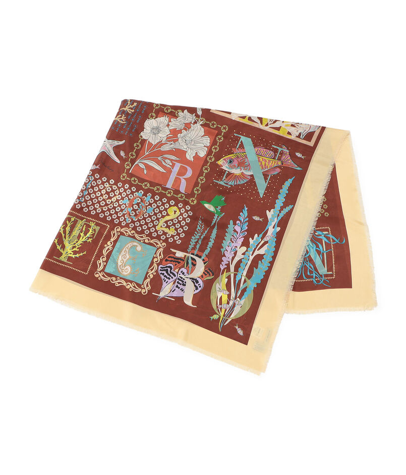 MANTERO 1902 THE GREENHOUSE シルクスカーフ