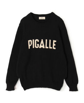 コットンインターシャロゴ クルーネックプルオーバー