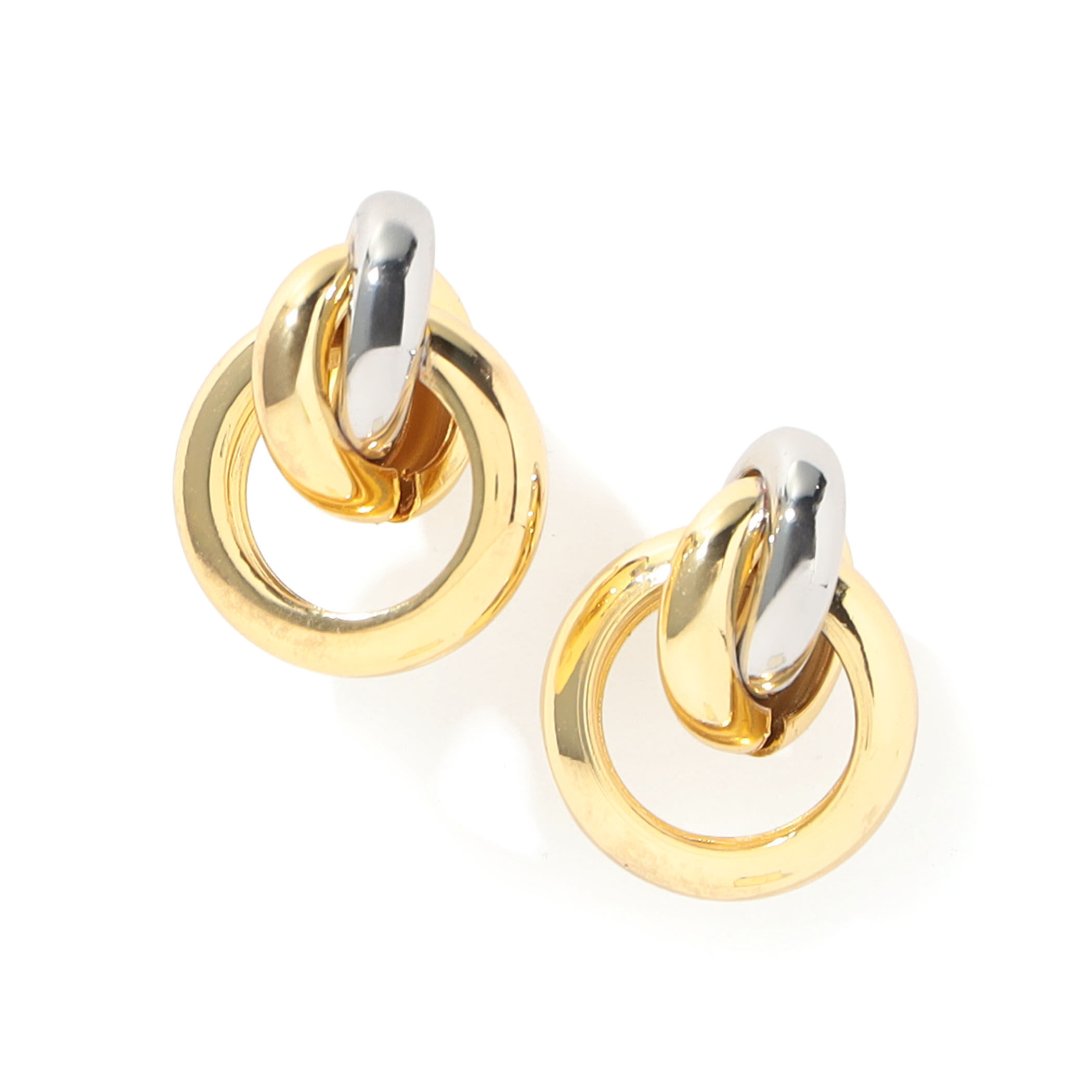 Kenneth Jay Lane G&S Knot Top Hoops ピアス｜トゥモローランド 公式通販