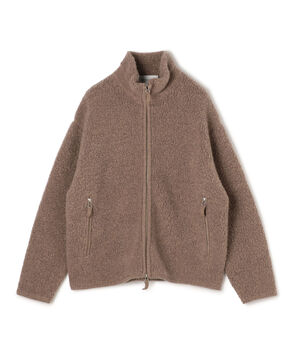 TOMORROWLAND Tricot ウールカシミヤ パイルニット ジップアップブルゾン