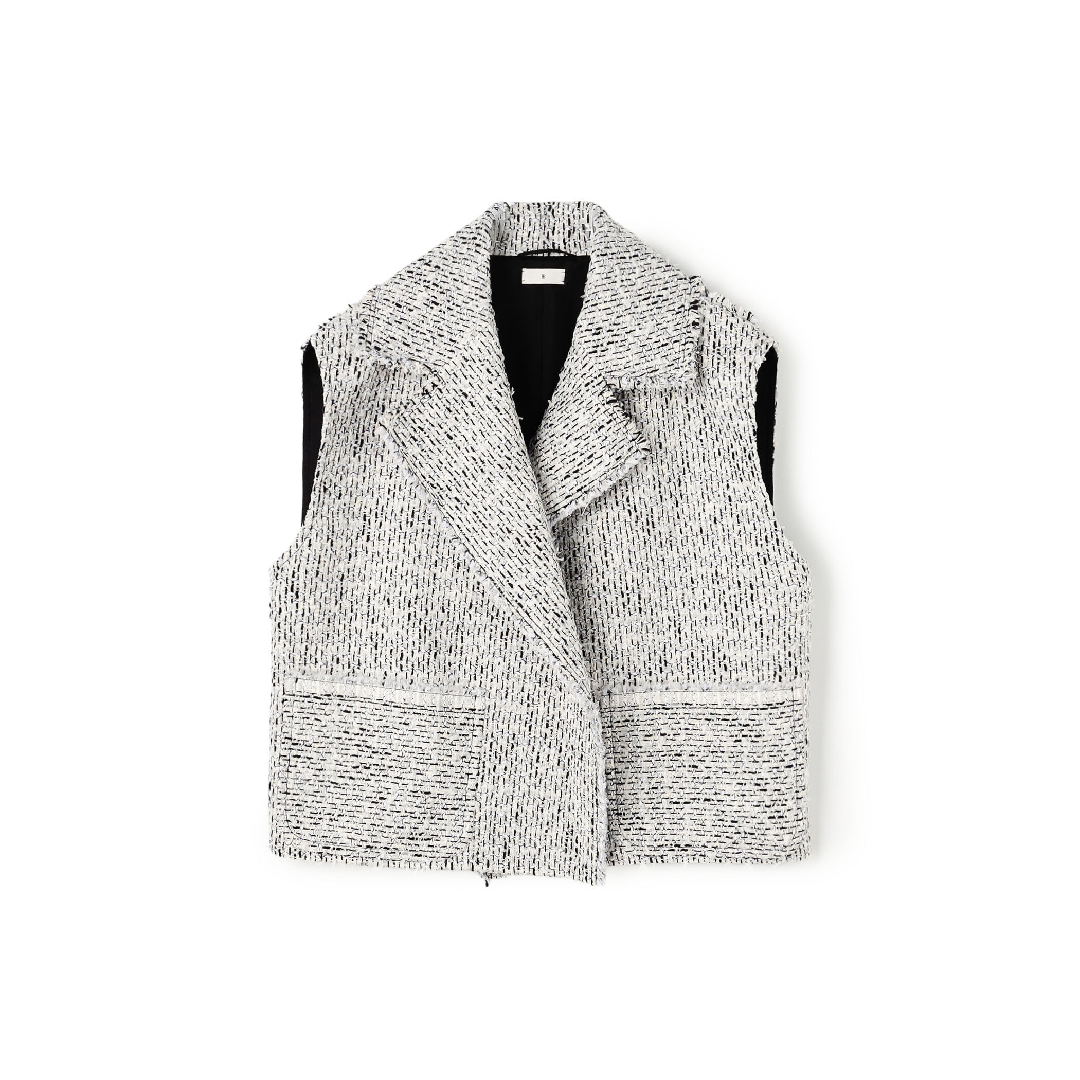 モノトーンツイード ワイドカラージレ｜トゥモローランド 公式通販