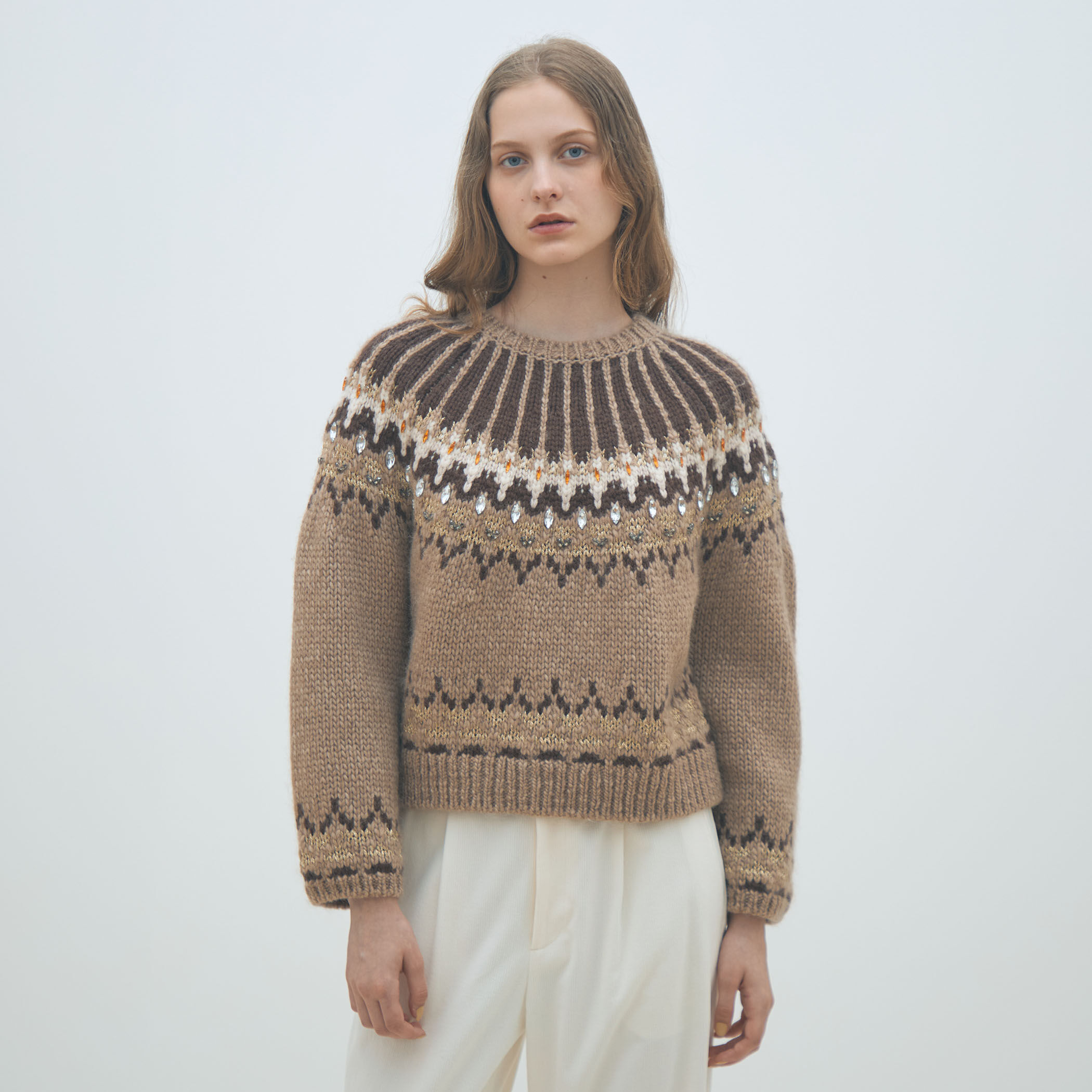 ビジュージャカード クルーネックプルオーバー｜トゥモローランド 公式通販