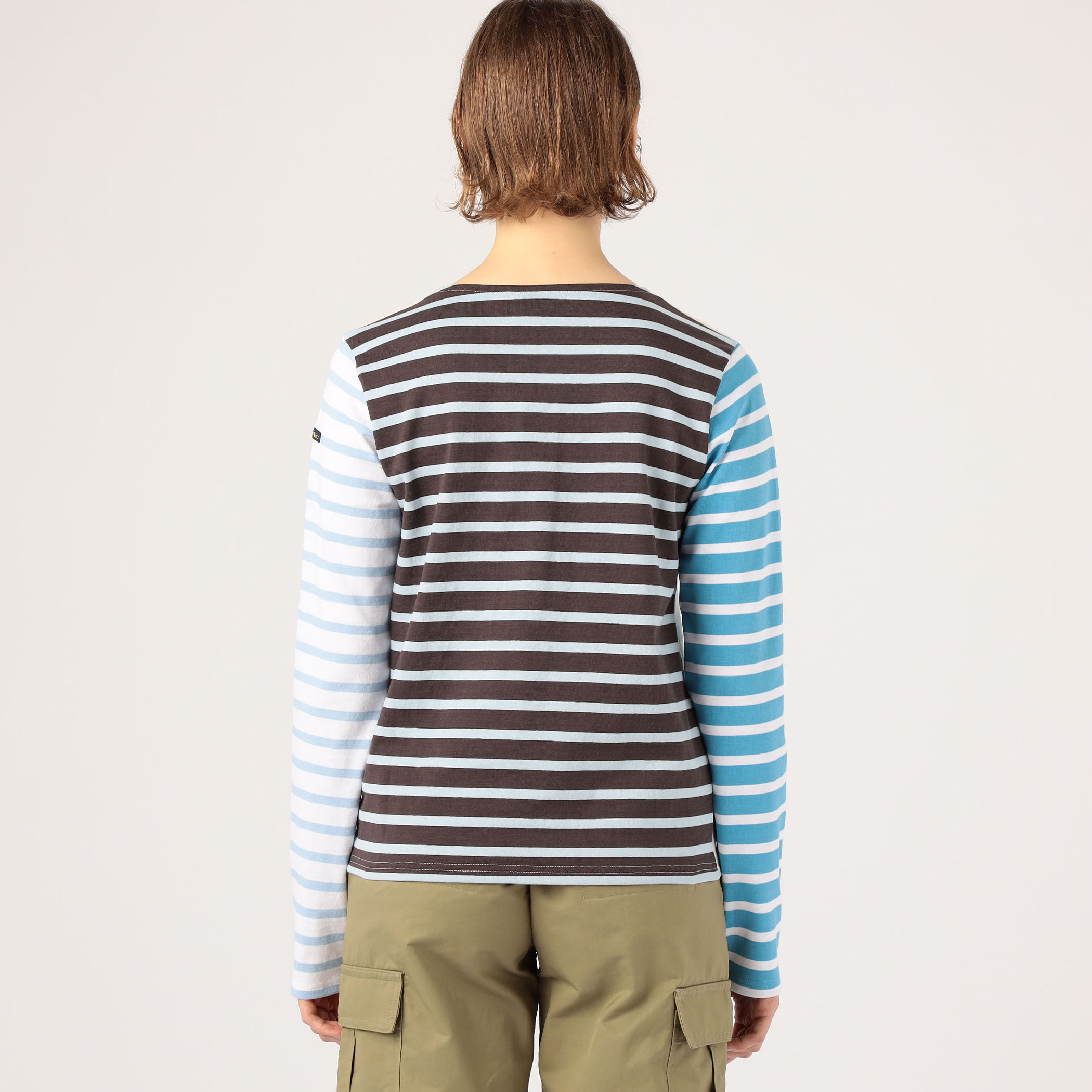 トゥモローランド 長袖プルオーバー 切替シャツ クレイジーパターン S