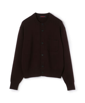 CABaN コットンカシミヤ ポケットクルーネックカーディガン