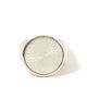 FERIAN Enamel Signet Ring white Glass