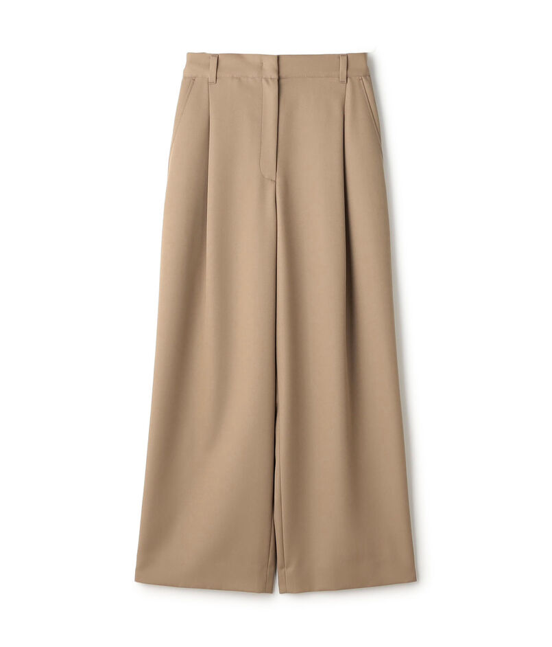 【WEB先行予約】ポロワーズギャバジン 1タックストレートパンツ