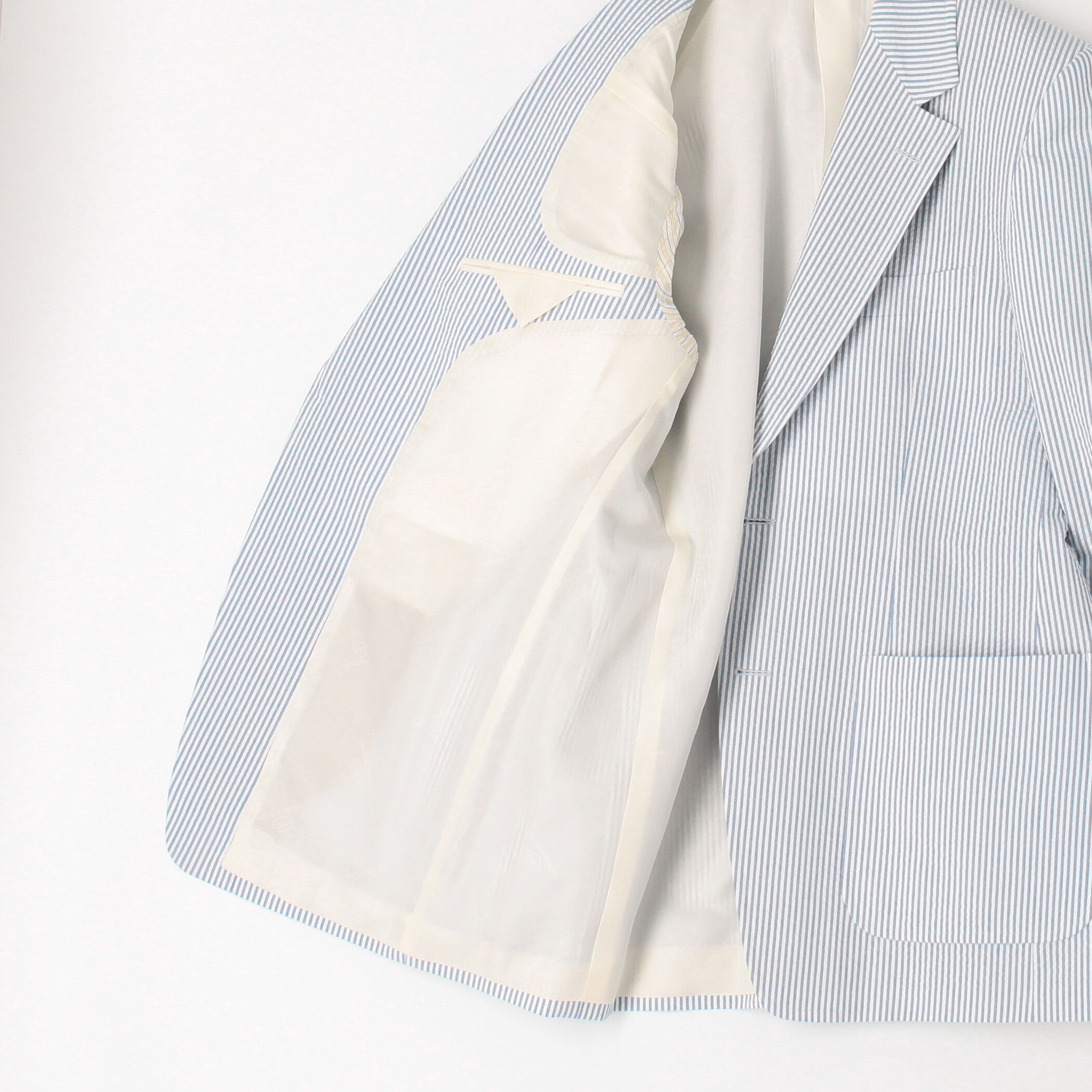 未使用級 トゥモローランド 24SS シアサッカー テーラードジャケット 50 未使用級 トゥモローランド 24SS シアサッカー テーラード