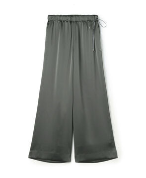 ノーブルサテン ワイドパンツ