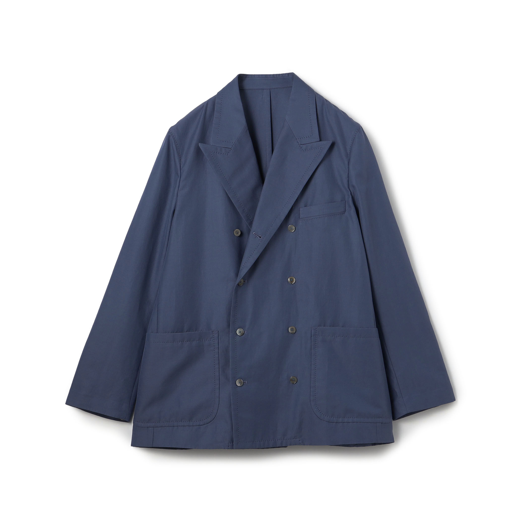 コットンシルクグログラン ダブルブレステッド8Bジャケット