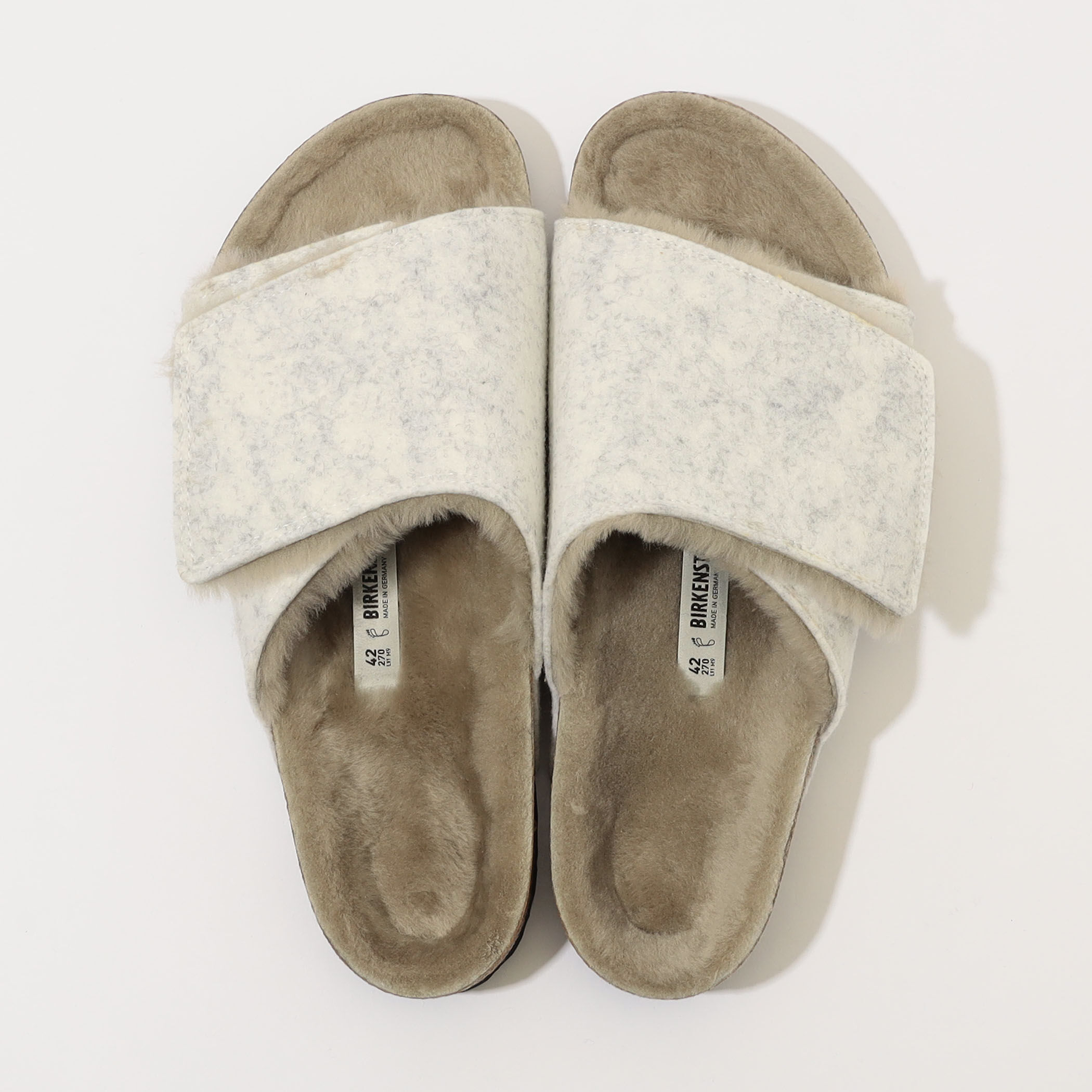 BIRKENSTOCK SOLANA FELT SHEARLING｜トゥモローランド 公式サイト