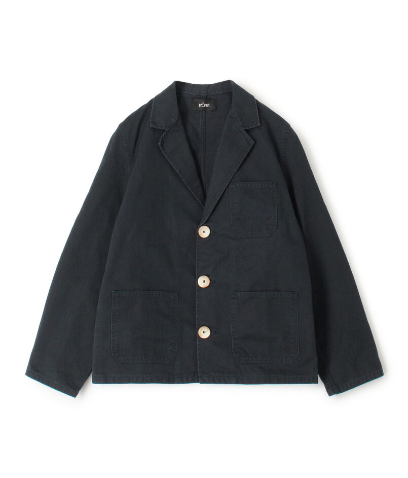 erEvan LA PONCHE JACKET コットンヘリンボーン 3Bジャケット