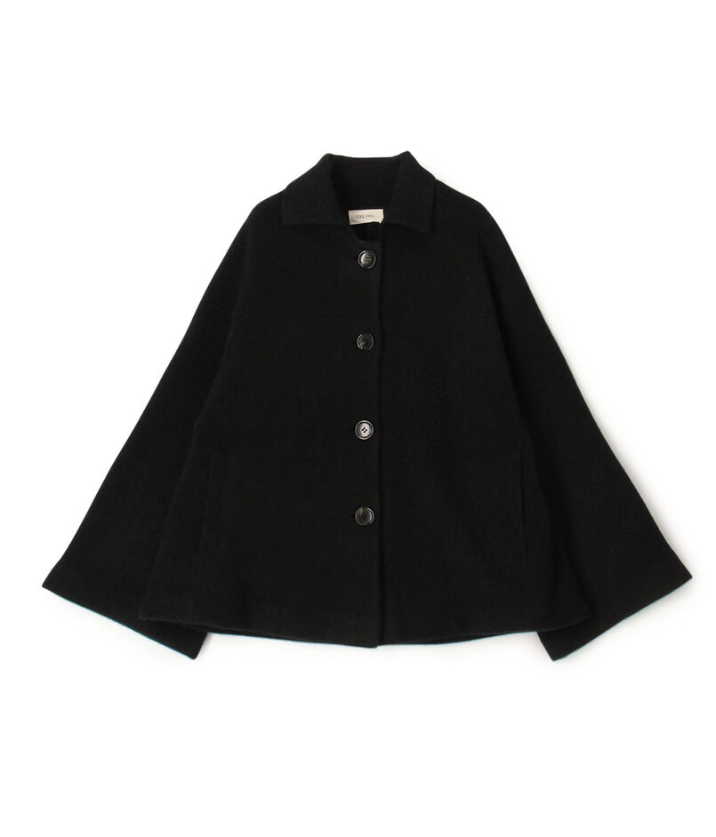 ライトウールニット ステンカラーコート