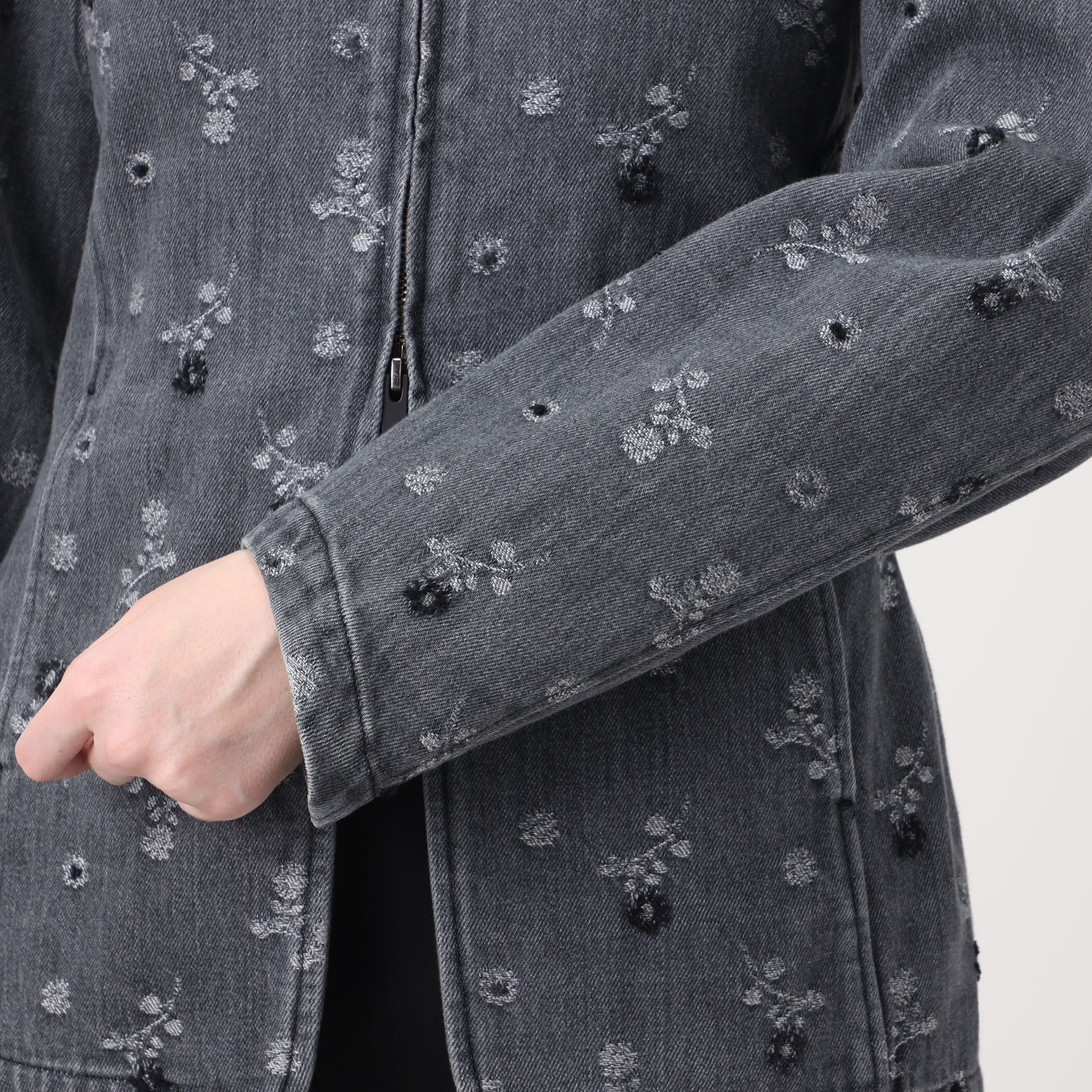 Mame Kurogouchi Floral Jacquard Denim Jacket ジャカードデニム