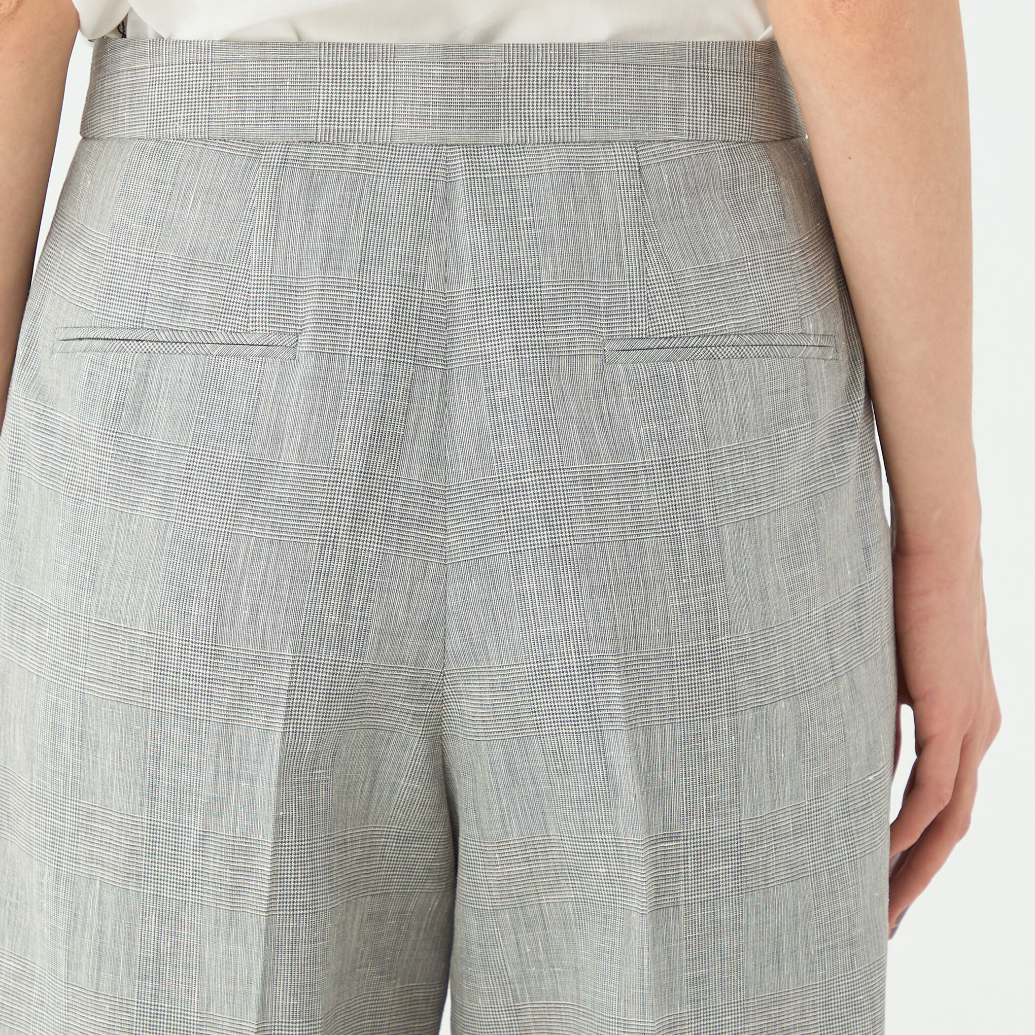 サマーグレンチェック タックワイドパンツ｜トゥモローランド