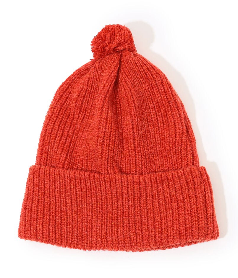 HIGHLAND2000 HC BOB CAP WITH POMPOM カシミヤニットキャップ