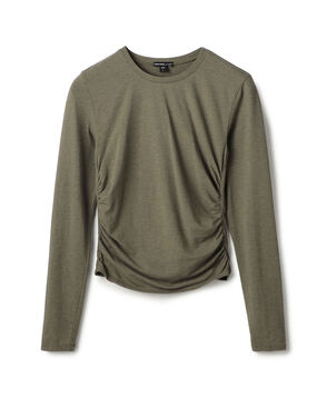 コットンポリエステルジャージー サイドシャーリングTシャツ WMTP3232