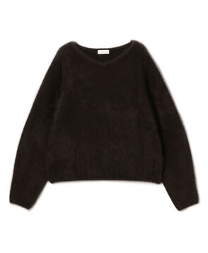 フラッフィーヤーン Vネックプルオーバー