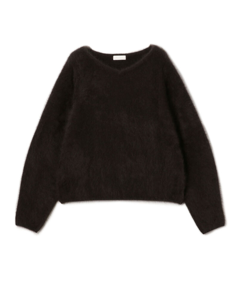 フラッフィーヤーン Vネックプルオーバー
