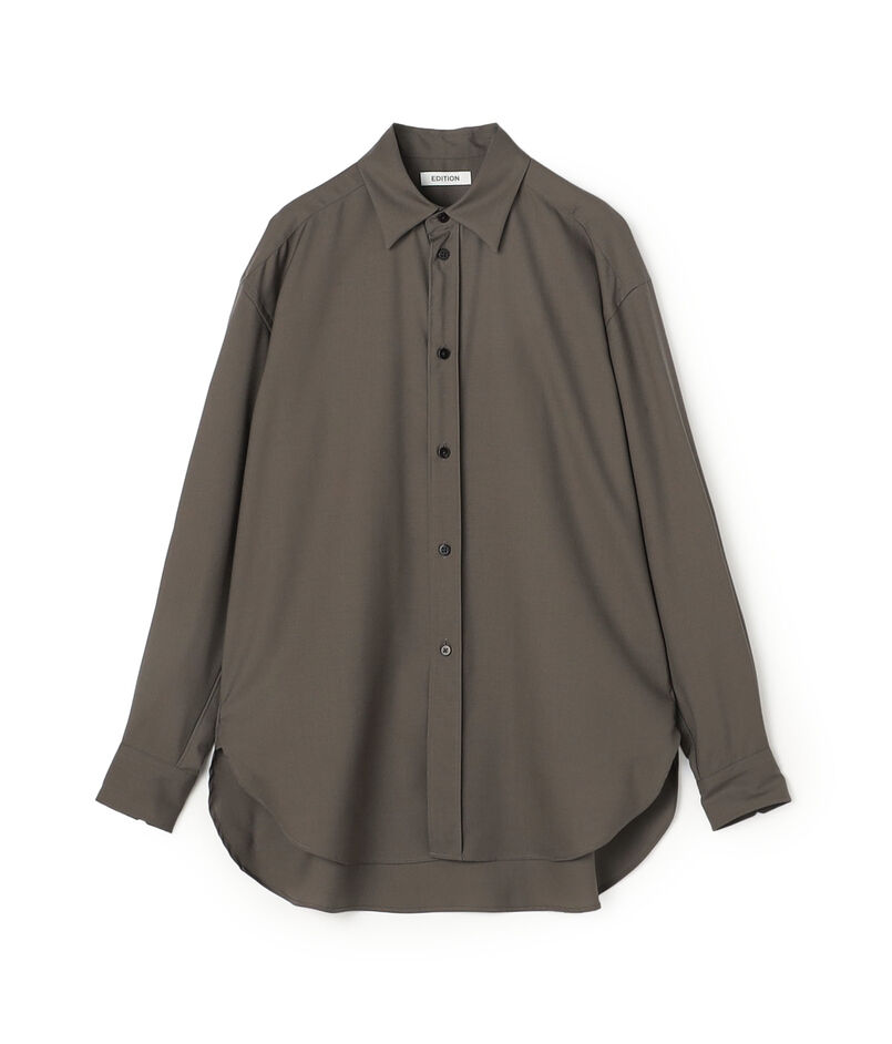 Super120'sウォッシャブルウール リラックスシャツ