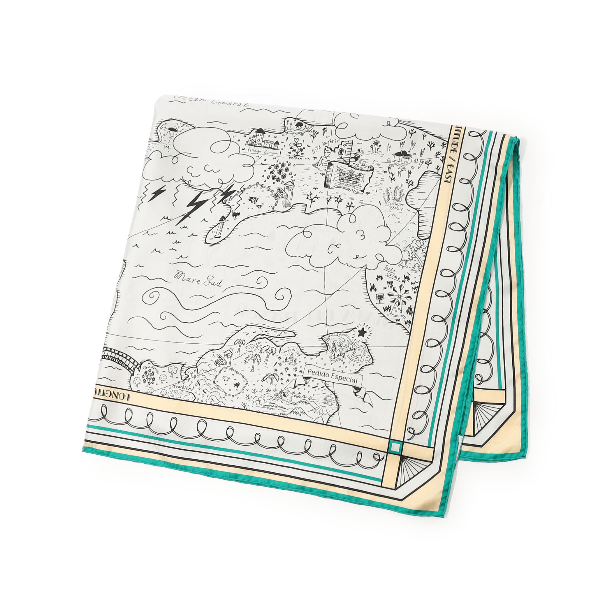 25SS トゥモローランド別注manipuri TREASURE MAPスカーフ 別注】manipuri TREASURE MAP スカーフ｜トゥモローランド 公式サイト