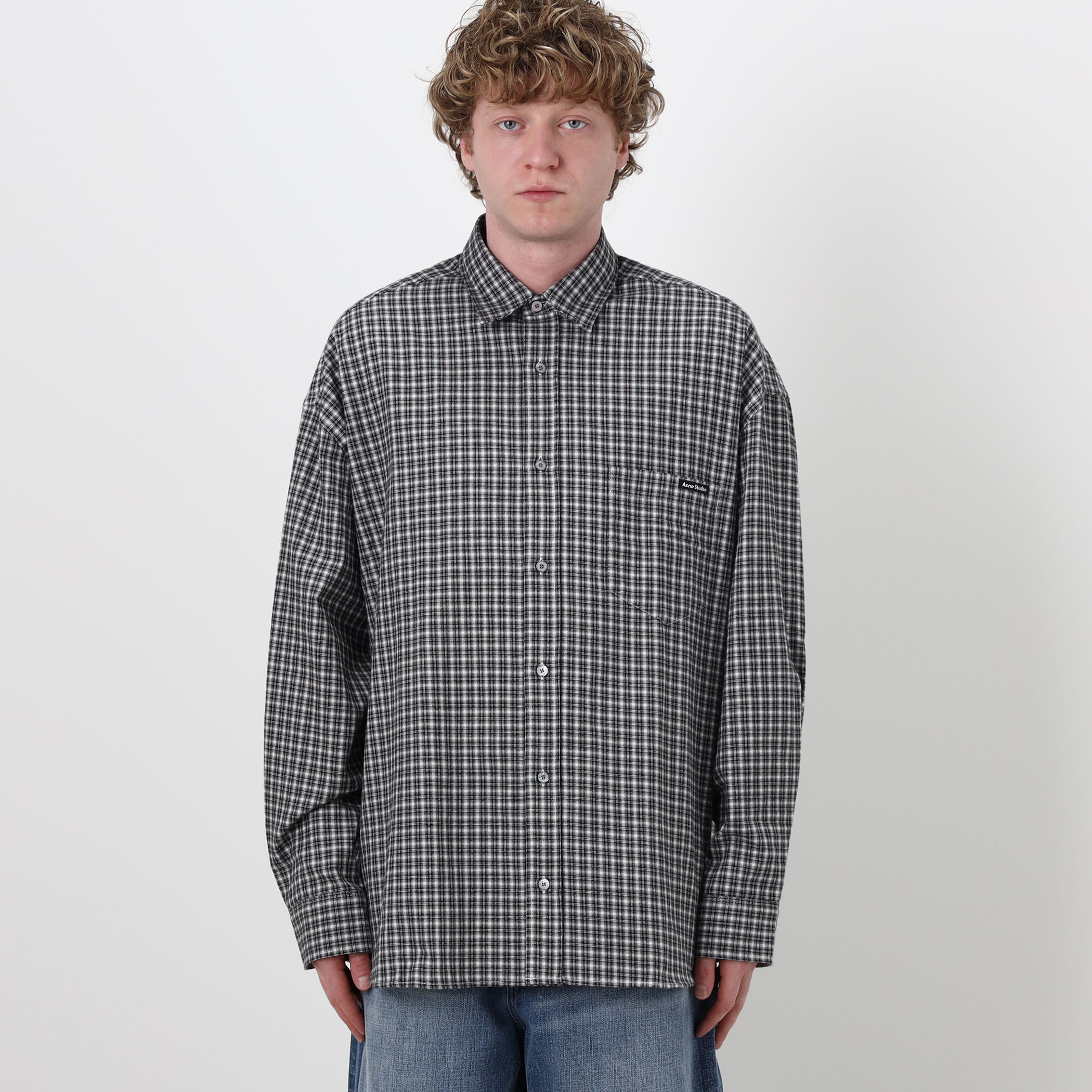 Acne Studios フランネルボタンアップシャツ｜トゥモローランド 公式サイト