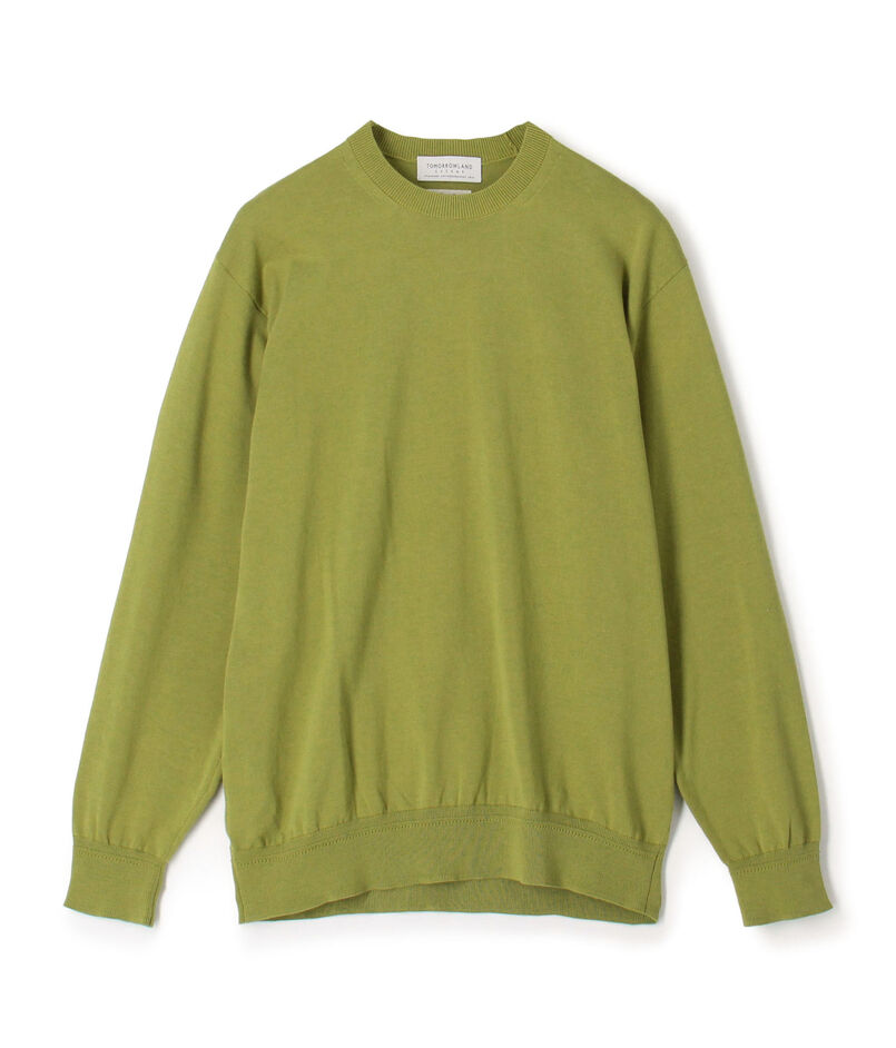 TOMORROWLAND tricot ギザコットン クルーネックプルオーバーニット