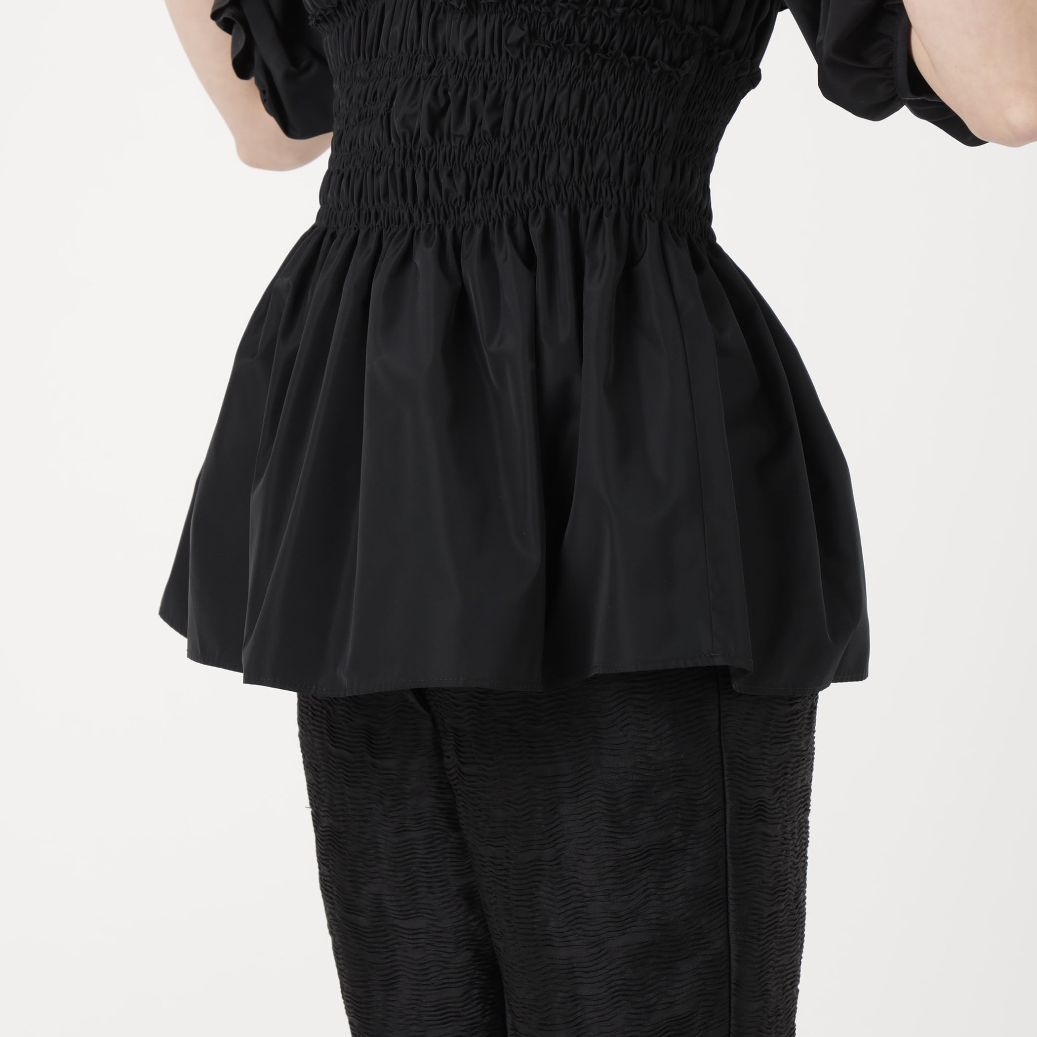 CECILIE BAHNSEN VIRTUE TOP RECYCL ペプラムブラウス