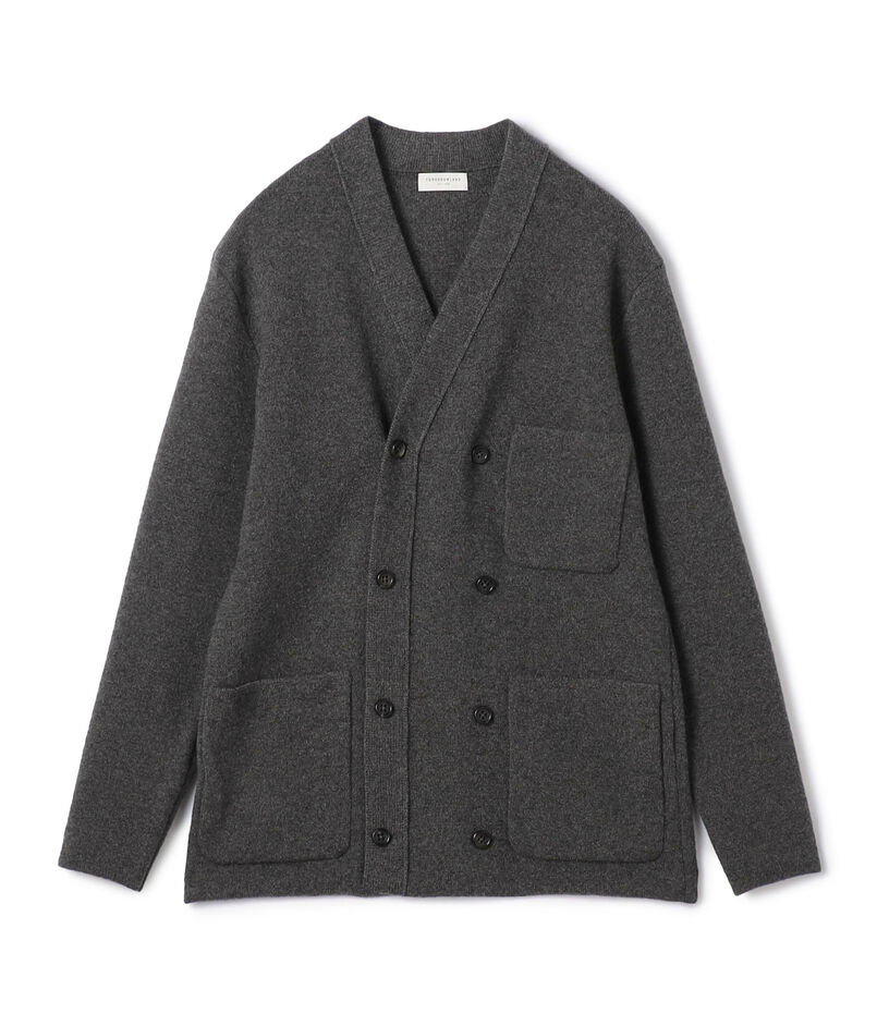 カシミヤ ダブルブレステッド カーディガン