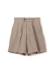 HAVERSACK ATTIRE リネンダブルバックル ショートパンツ