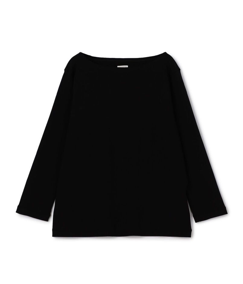 ソフトジャージーリブ ボートネックプルオーバー