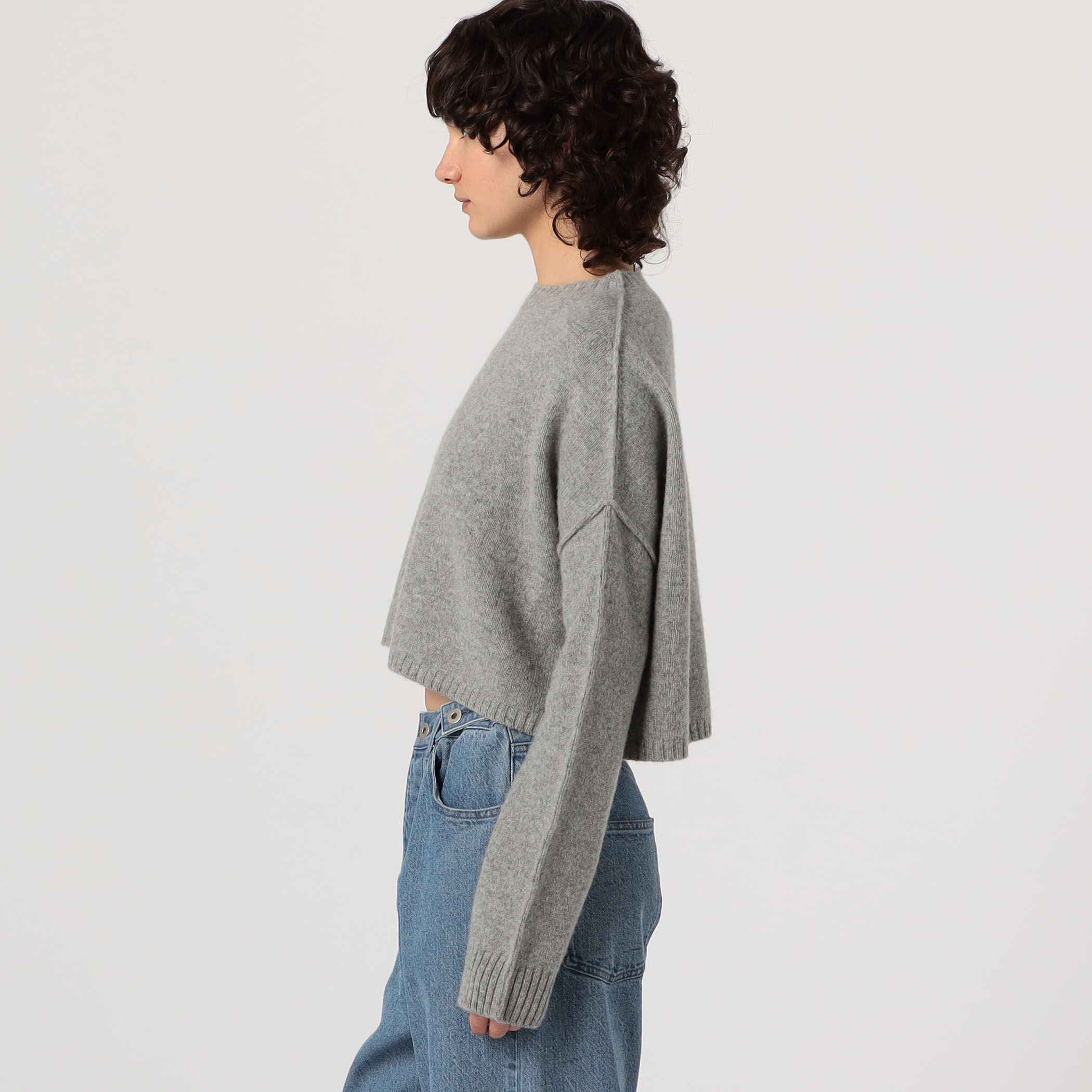 国内発】ACNE STUDIOS ウールブレンド クロップド セーター