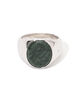 TOM WOOD OVAL GREEN MARBLE リング