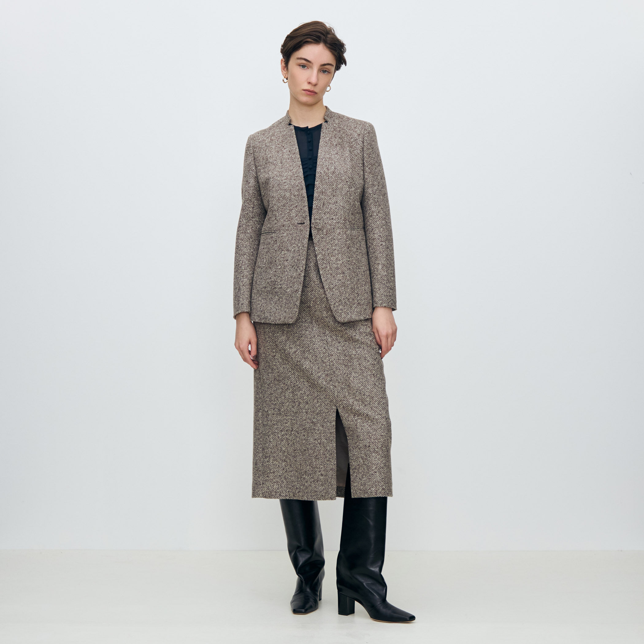 スライバーダイヤゴナル キザミカラージャケット｜トゥモローランド