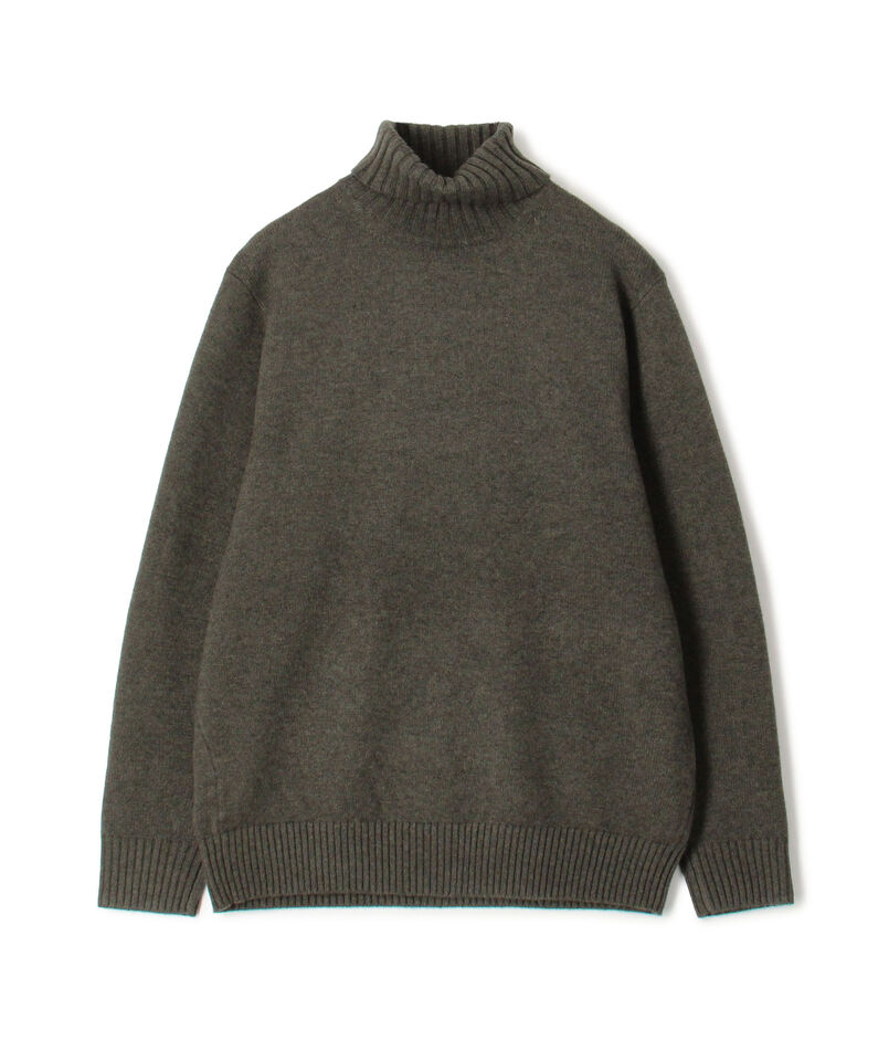 ■TOMORROWLAND tricot スーパーファインラムウール タートルネックニット