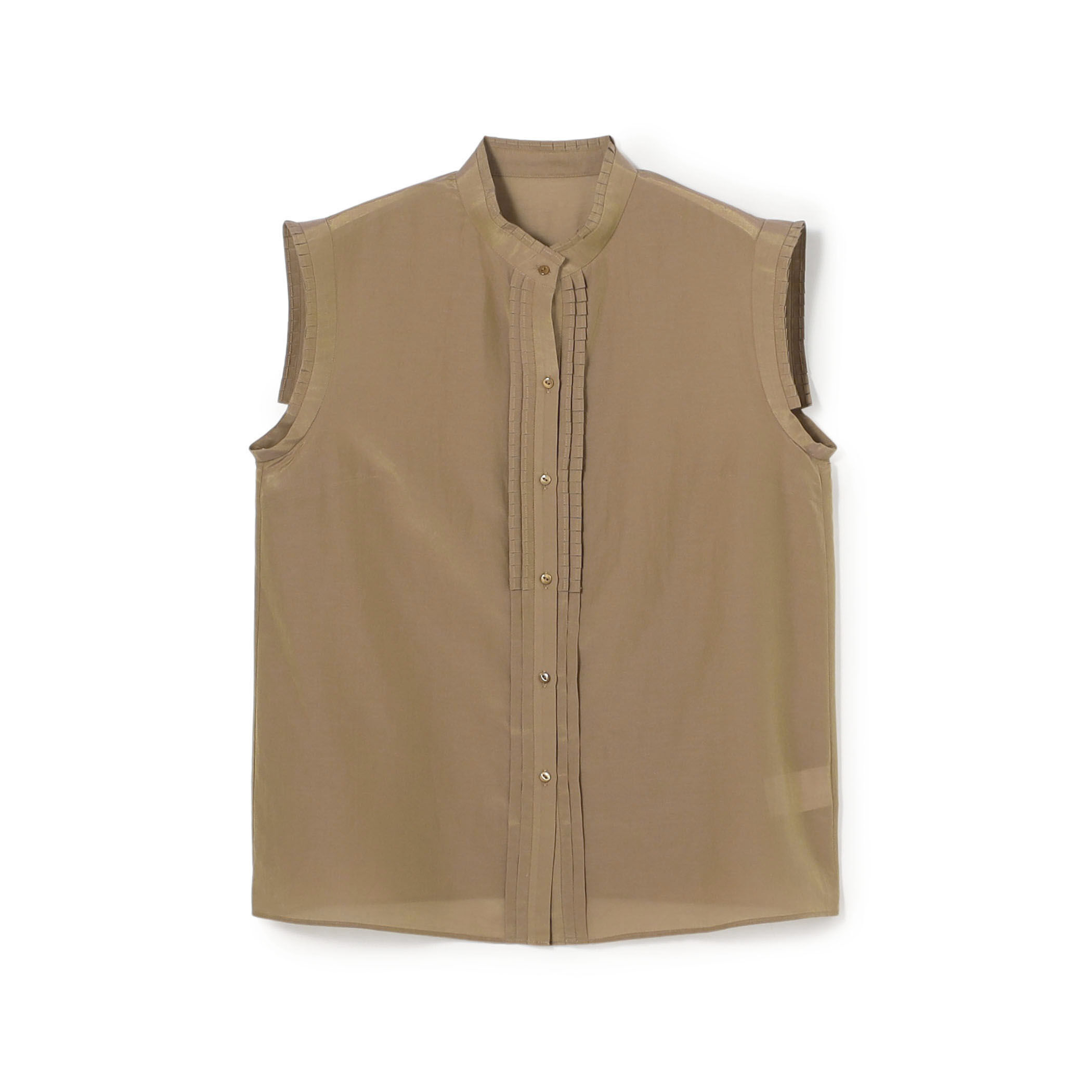 シャンブレータフタ ノースリーブブラウス｜トゥモローランド 公式通販