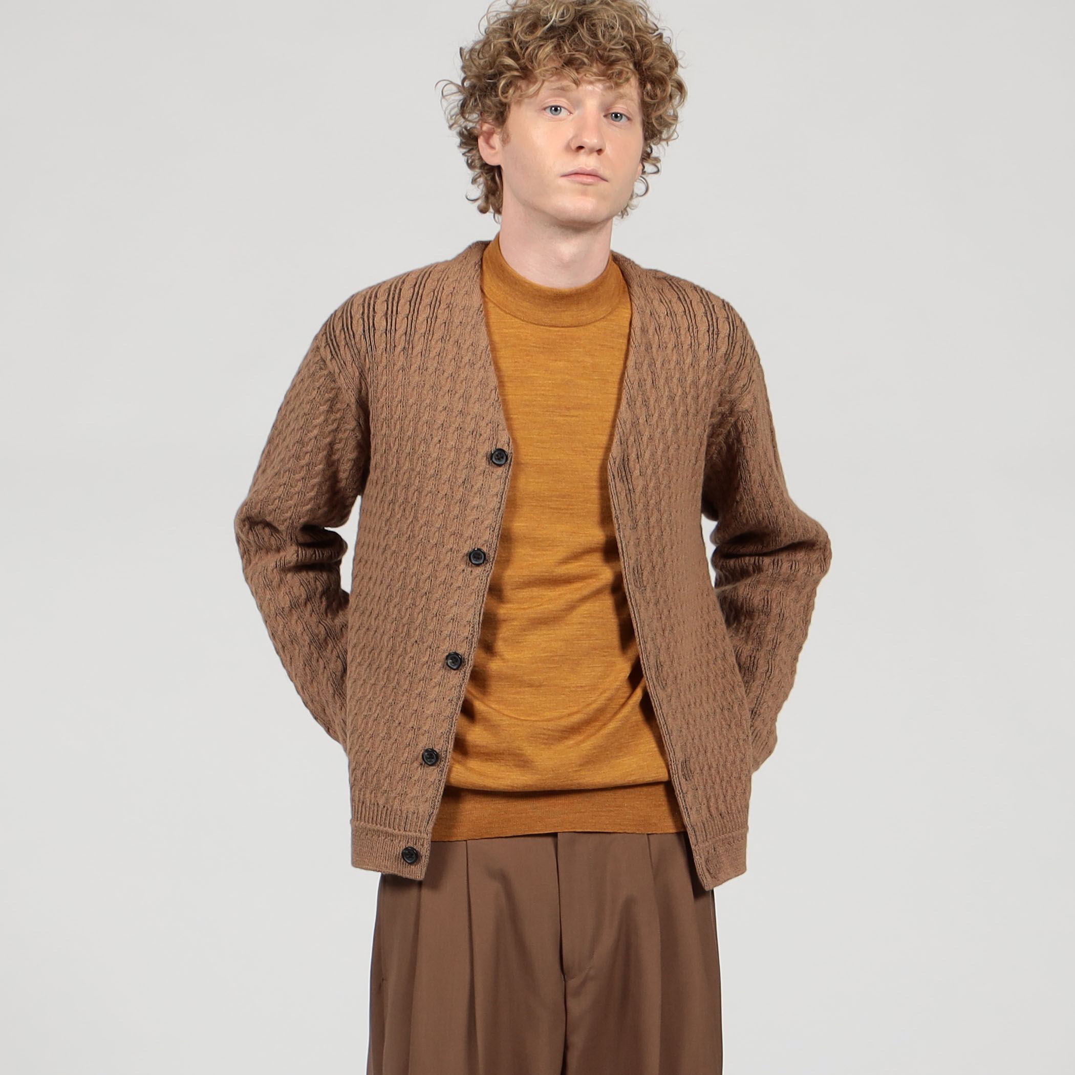 LEONARD✨トリム　ウールジャケット　毛　カーディガン　ベージュブラウン ジャケット|レリアン | レリアン公式オンラインストア