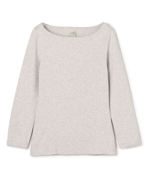 FLORE FLORE STEFFI TEE コットン ボートネックTシャツ