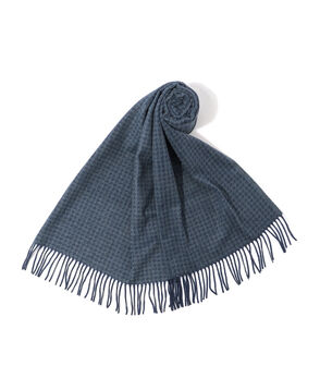 シルク ハウンドトゥース マフラー NOVARA