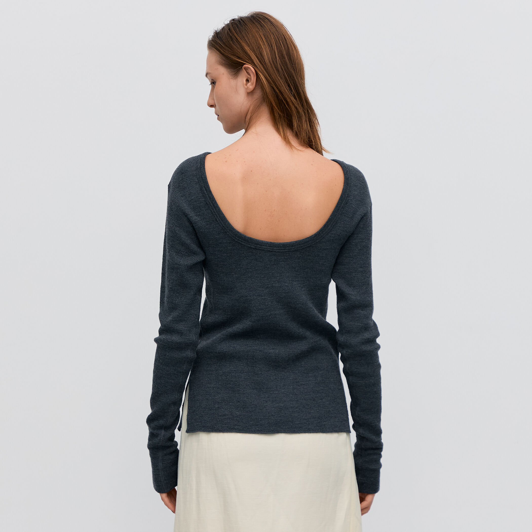 ウールワッフルジャージー フィットカットソー｜トゥモローランド 公式通販