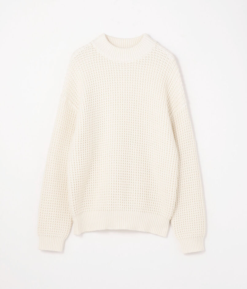 ■CABaN ワッフル モックネックプルオーバー