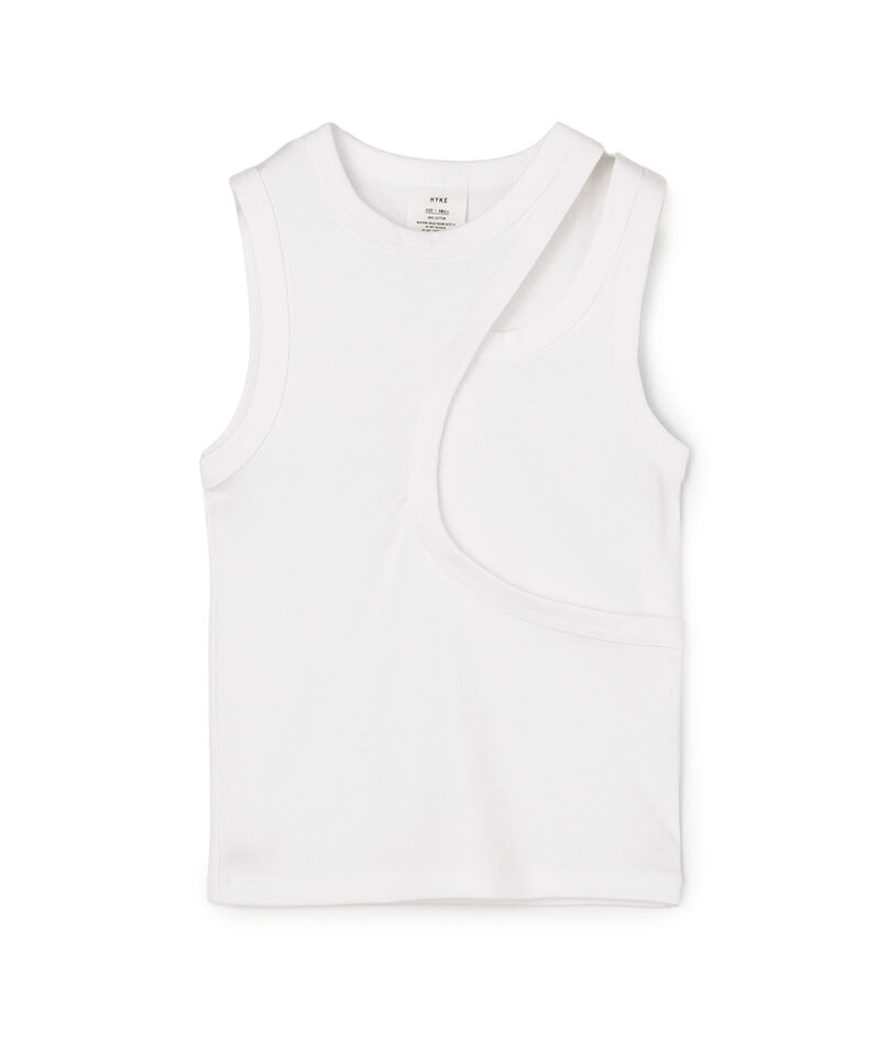 HYKE LAYERED TANK TOP レイヤードタンクトップ