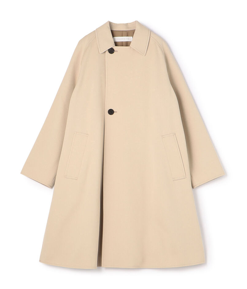 ■コットンウールギャバジン ロングマリンコート