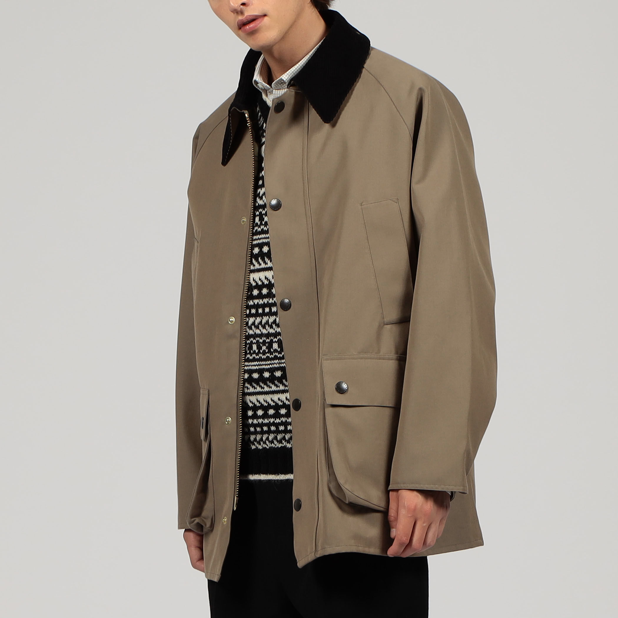 別注】Barbour Bedale ウールコットン ブルゾン｜トゥモローランド 公式通販