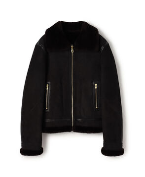 ラムレザー ムートンジャケット